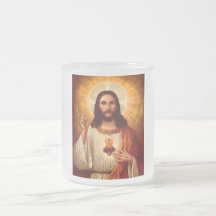 Beautiful religious Sacred Heart of Jesus image Mug