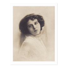 Beautiful Romantic Woman Postcard