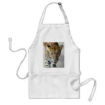 Beautiful spotted leopard aprons