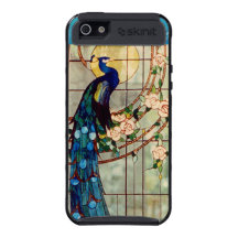 Beautiful Stained Glass Peacock