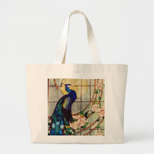 Beautiful Stained Glass Peacock Bag