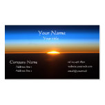 Beautiful Sunrise in space business card