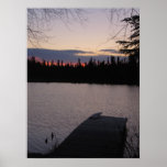 Beautiful sunrise over a lake in Alaska Print
