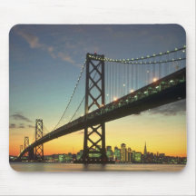 Beautiful Sunset: Bay Bridge, San Francisco, Calif Mouse Pad