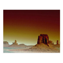 Beautiful Sunset: Monument Valley, America's South Post Card