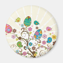 Beautifull East Eggs Design! Fridge Magnet