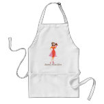 Beauty Cake WIth Rose Orange Dress Aprons