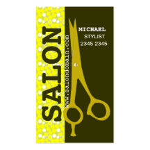 Beauty Hair Salon Professional Trendy Sheers Business Cards
