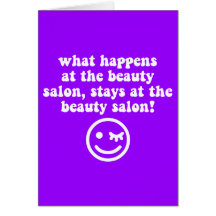 Beauty salon card