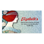 beauty salon fashionable business card
