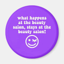 Beauty salon magnets