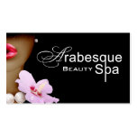 Beauty Spa Arabesque Hair Stylist Business Card Templates