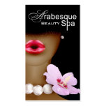 Beauty Spa Arabesque Makeup Artist Business Card Template