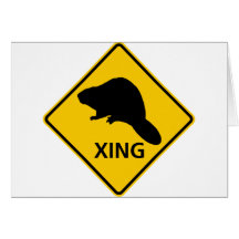 Beaver Crossing Highway Sign Card