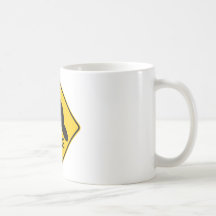 Beaver Crossing Highway Sign Mugs