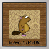 Beaver in Profile posters