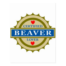 Beaver Lover Post Card