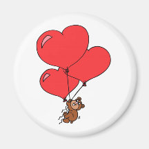 Beaver Valentine Magnets