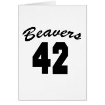Beavers #42 greeting cards