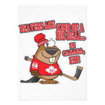 beavers kind of big deal in canada custom invites