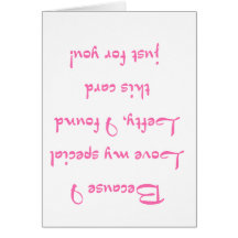 Because I Love - Pink Cards