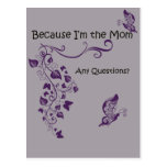 Because I'm the Mum Postcard