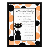 Bedotted Halloween Invites invitations