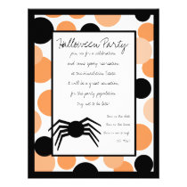 Bedotted Halloween Invites invitations