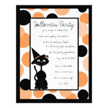 Bedotted Halloween Invites invitations