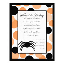Bedotted Halloween Invites invitations