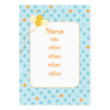 Bee-Dotted Business Card