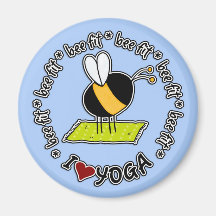 bee fit - yoga magnet