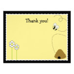 Bee Happy Bumblebee *Matte Finish* Thank you card Custom Announcements