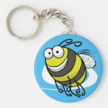 Bee Happy Key Chains