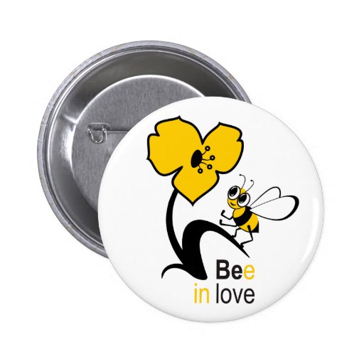 Bee in love pin
