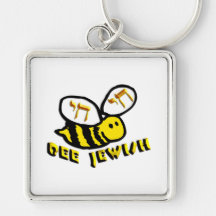 Bee Jewish Key Chains