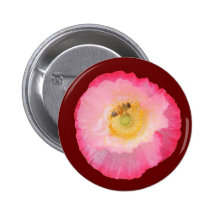 Bee on Poppy ~ button