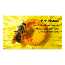 Bee Pollen Business Cards