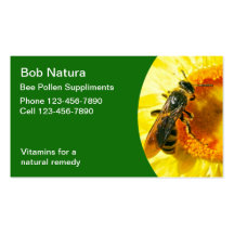 Bee Pollen Business Cards