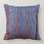 Beech Forest by Gustav Klimt Pillow