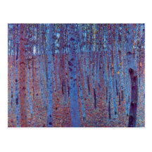 Beech Forest by Gustav Klimt Post Cards