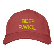 Beef Ravioli Embroidered Hat embroidered hats