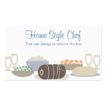 beef roast dinner homestyle cooking business ca... business cards