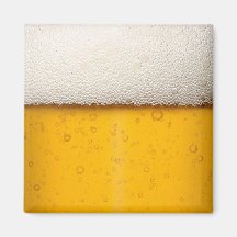 Beer Bubbles Close-Up Fridge Magnets