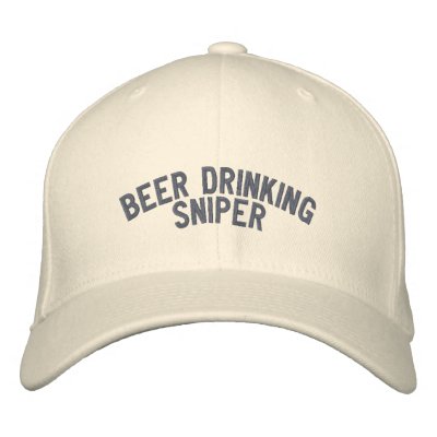 Beer Drinking Sniper Embroidered Baseball Caps Beer Drinking Sniper Embroidered Baseball Caps