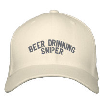 Beer Drinking Sniper Embroidered Baseball Caps