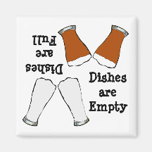 Beer Full Empty Dishwasher Magnet
