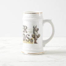 Beer Me Llama by Mudge Studios Mugs