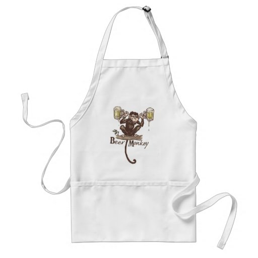 Beer Monkey by Mudge Studios Apron