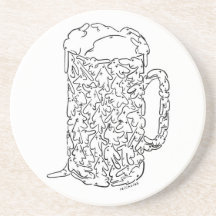 BEER MUG BEVERAGE COASTER